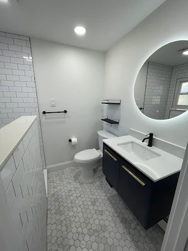 A renovated bathroom
